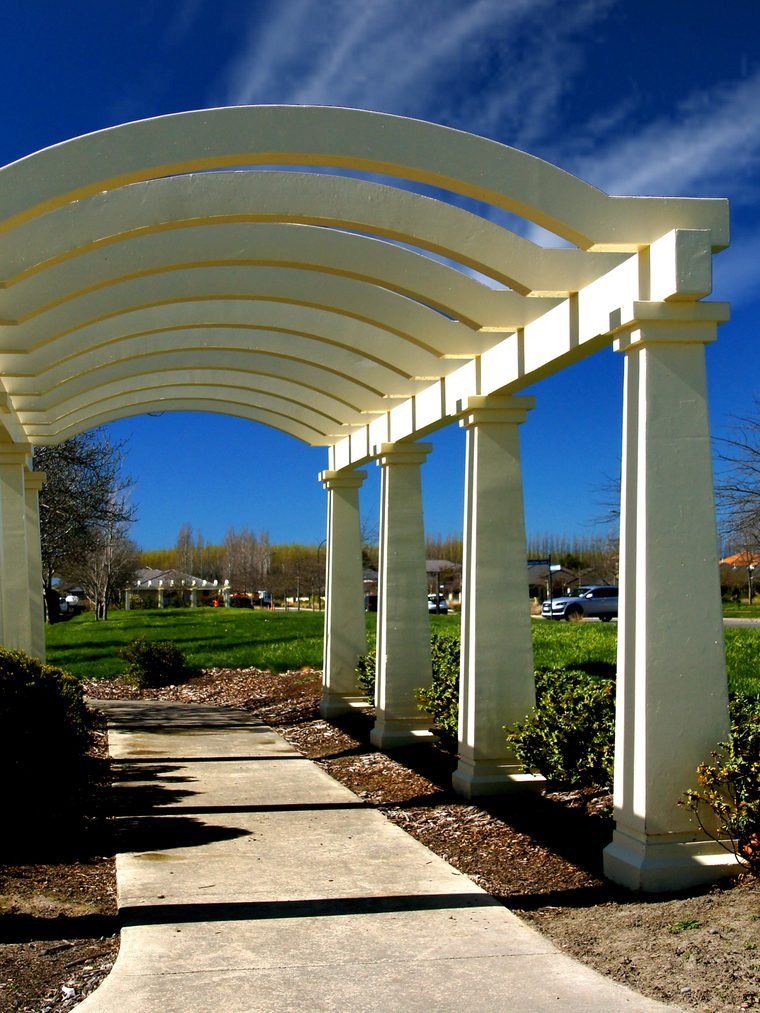 The landscaped garden terrace